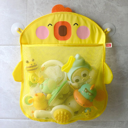 Baby Bath Toy Storage Mesh Bag – Suction Cup Bathroom Organizer