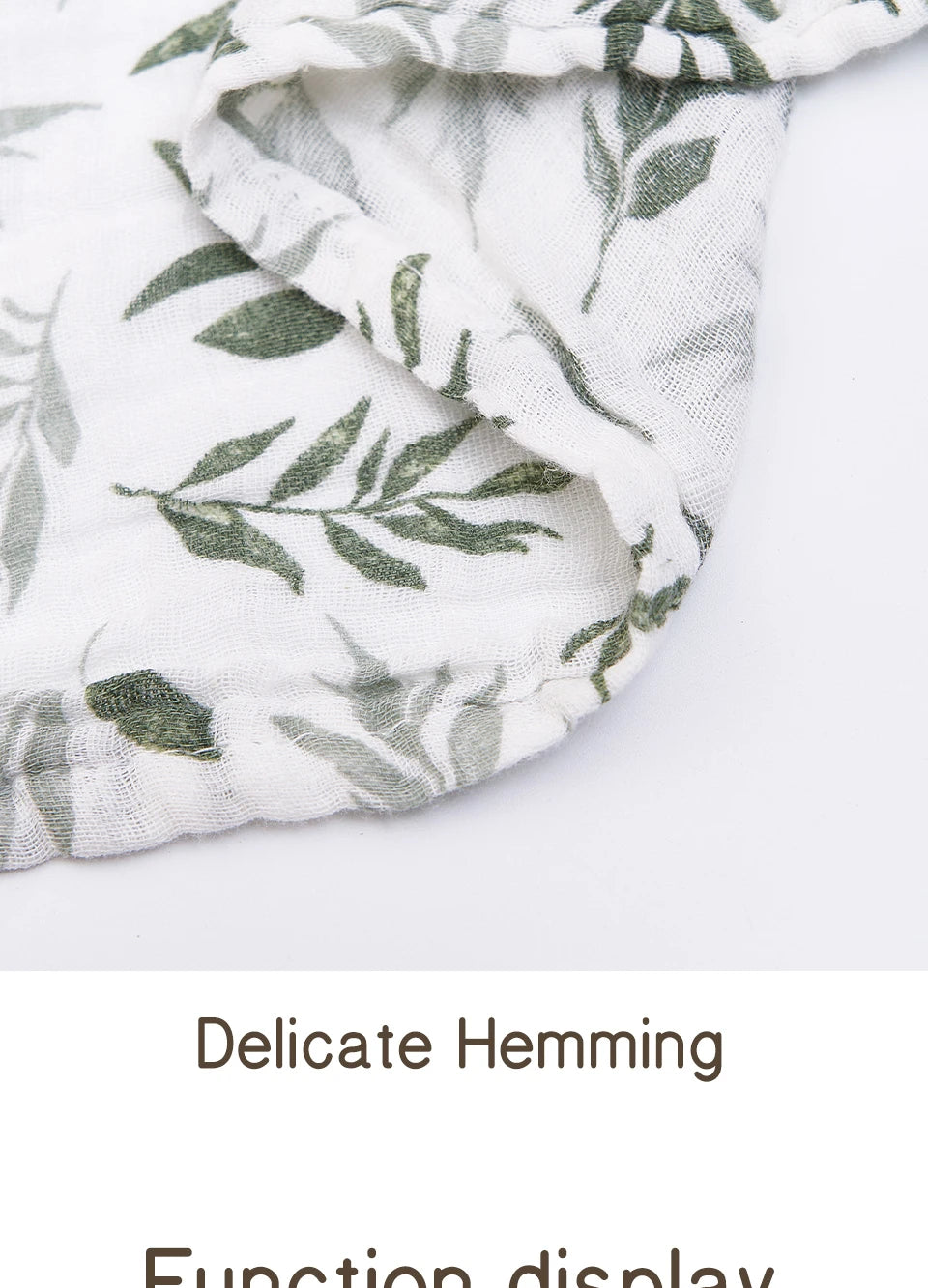 100% Cotton Muslin Swaddle Blanket | 2-Layer Baby Wrap for Newborns