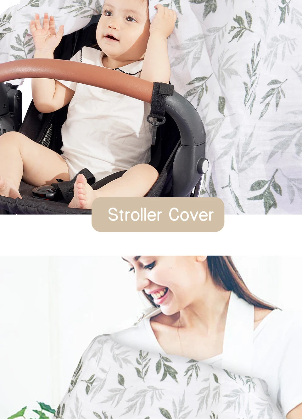 100% Cotton Muslin Swaddle Blanket | 2-Layer Baby Wrap for Newborns