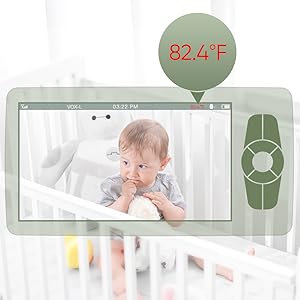 5" HD Video Baby Monitor with Camera – Long Range, 2-Way Audio & Night Vision