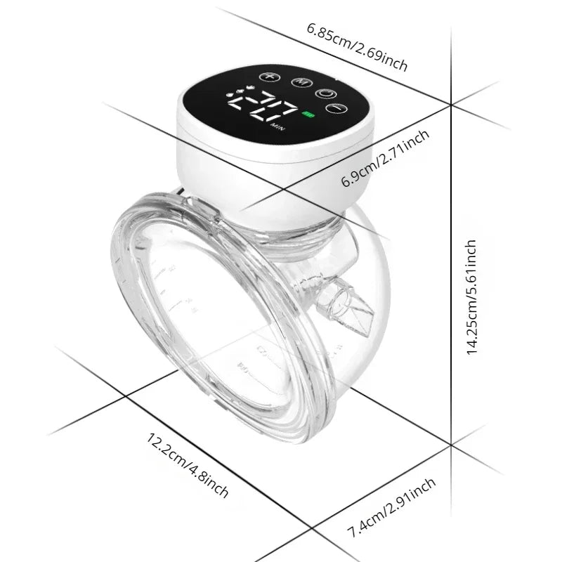 Wearable Double Electric Breast Pump | Hands-Free, Rechargeable with LED Display