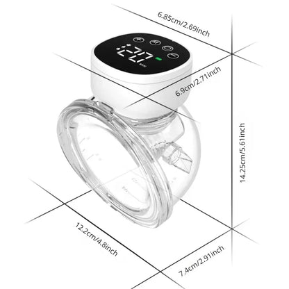 Wearable Double Electric Breast Pump | Hands-Free, Rechargeable with LED Display