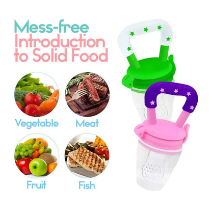 Silicone Baby Fruit Feeder Pacifier – Mess-Free Self Feeding Tool