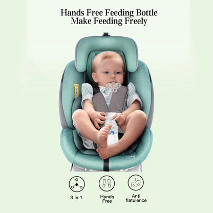 3-in-1 Gravity Ball Baby Bottle – Hands-Free Wide Neck Feeding System (300ML)